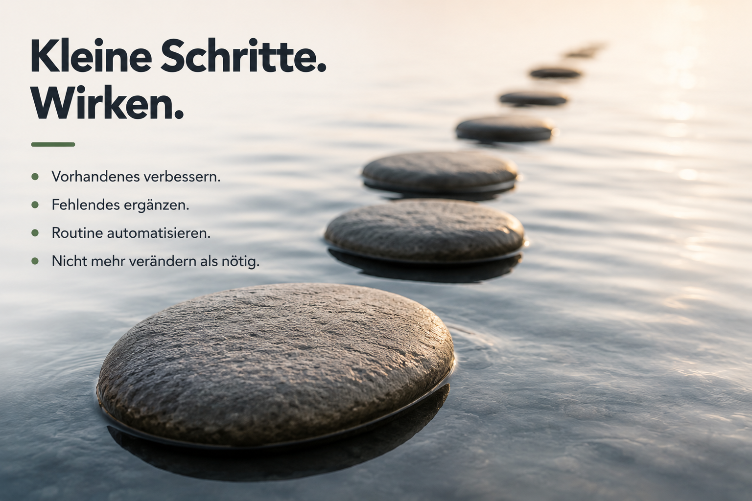 Kleine Schritte wirken